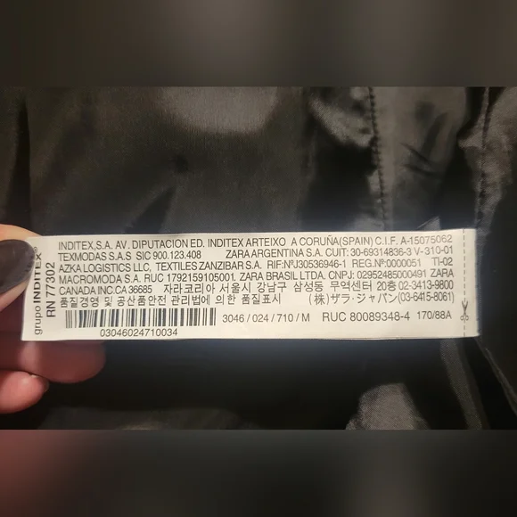 Zara Basic Cream Faux Leather Moto Jacket Sz Med - Picture 6 of 7